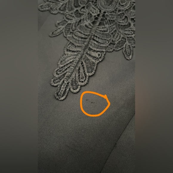 Aqua Black Lace Detail Dress Size M - Picture 6 of 10